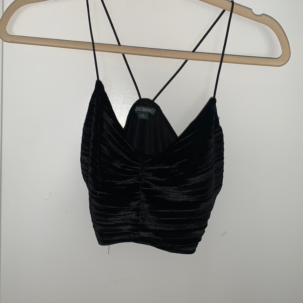 Velvet tank & velvet flare pants set